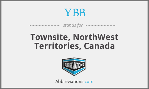 YBB - Townsite, NorthWest Territories, Canada