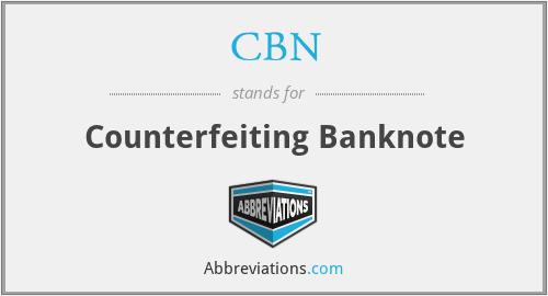 CBN - Counterfeiting Banknote