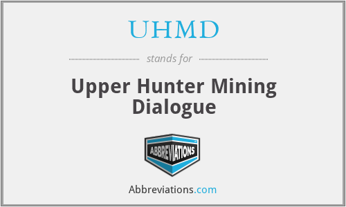 UHMD - Upper Hunter Mining Dialogue