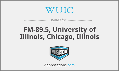 WUIC - FM-89.5, University of Illinois, Chicago, Illinois