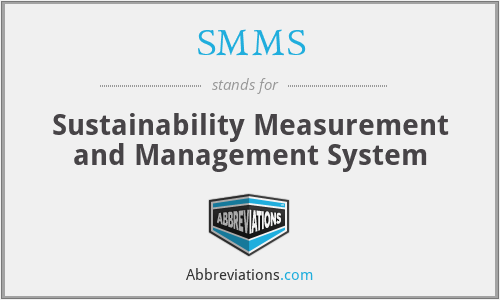 SMMS - Sustainability Measurement and Management System