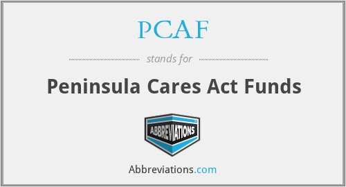 PCAF - Peninsula Cares Act Funds