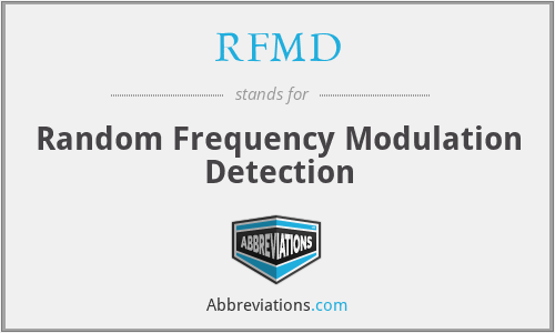 RFMD - Random Frequency Modulation Detection