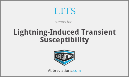 LITS - Lightning-Induced Transient Susceptibility