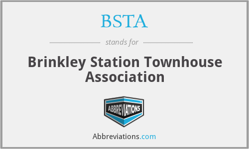 BSTA - Brinkley Station Townhouse Association