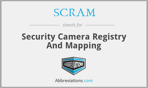 SCRAM - Security Camera Registry And Mapping