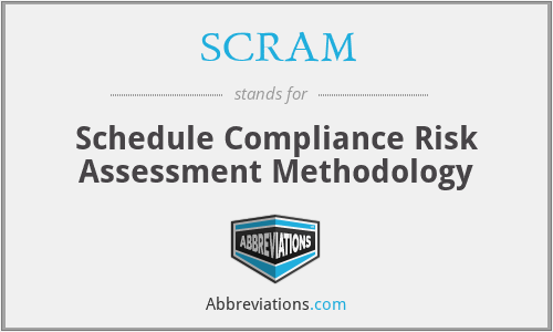SCRAM - Schedule Compliance Risk Assessment Methodology