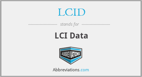 LCID - LCI Data