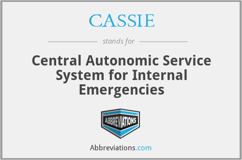 CASSIE - Central Autonomic Service System for Internal Emergencies