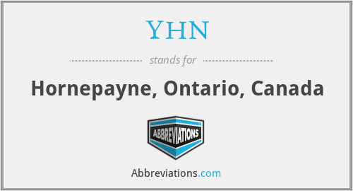 YHN - Hornepayne, Ontario, Canada