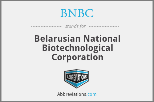 BNBC - Belarusian National Biotechnological Corporation