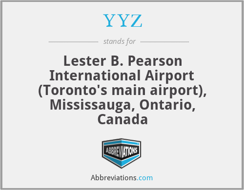 YYZ - Lester B. Pearson International Airport (Toronto's main airport), Mississauga, Ontario, Canada