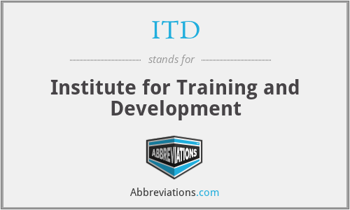 ITD - Institute for Training and Development