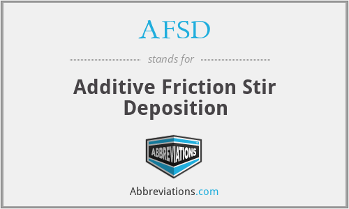 AFSD - Additive Friction Stir Deposition