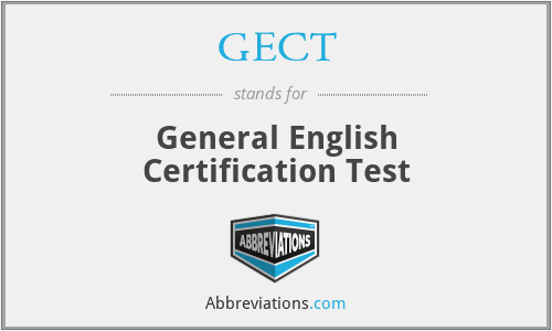 GECT - General English Certification Test