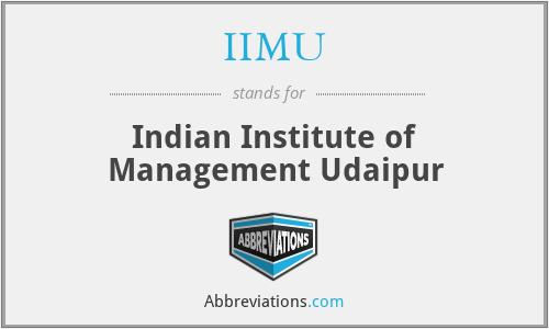 IIMU - Indian Institute of Management Udaipur
