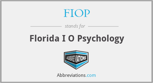 FIOP - Florida I O Psychology