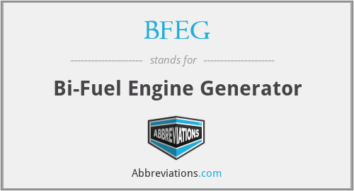 BFEG - Bi-Fuel Engine Generator