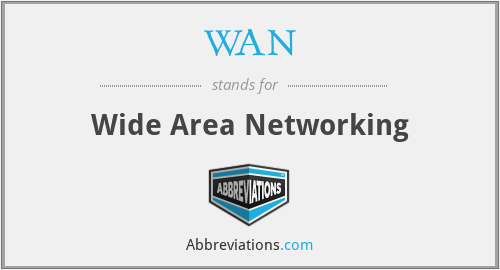 WAN - Wide Area Networking