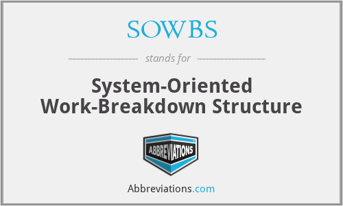 SOWBS - System-Oriented Work-Breakdown Structure