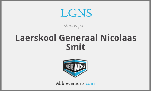 LGNS - Laerskool Generaal Nicolaas Smit