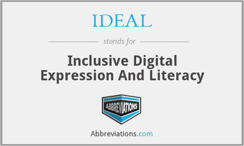 IDEAL - Inclusive Digital Expression And Literacy