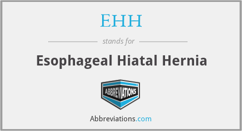 EHH - Esophageal Hiatal Hernia