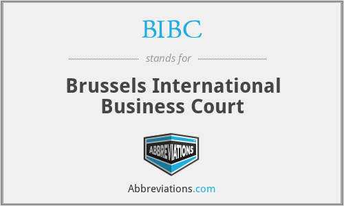 BIBC - Brussels International Business Court