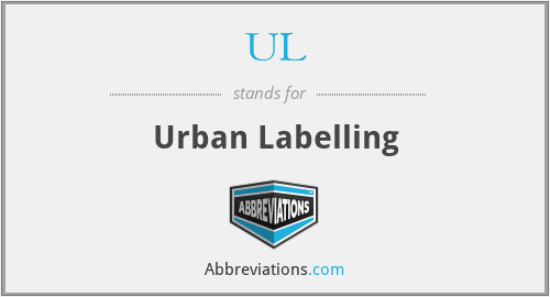UL - Urban Labelling