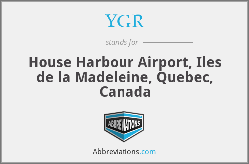 YGR - House Harbour Airport, Iles de la Madeleine, Quebec, Canada