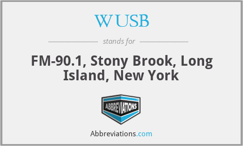 WUSB - FM-90.1, Stony Brook, Long Island, New York