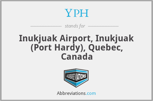 YPH - Inukjuak Airport, Inukjuak (Port Hardy), Quebec, Canada