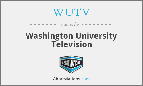 WUTV - Washington University Television
