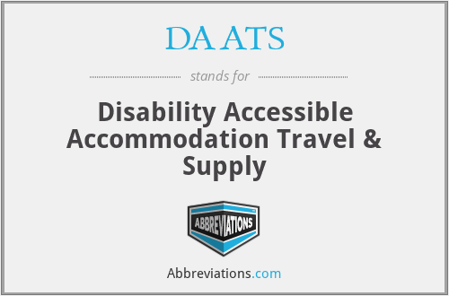 DAATS - Disability Accessible Accommodation Travel & Supply