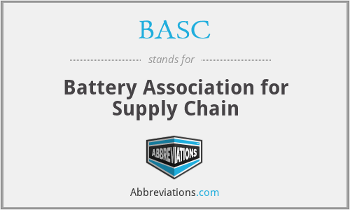 BASC - Battery Association for Supply Chain