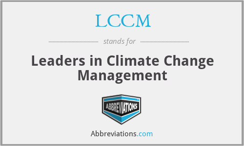 LCCM - Leaders in Climate Change Management