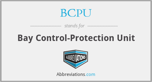 BCPU - Bay Control-Protection Unit