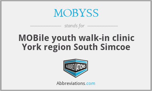 MOBYSS - MOBile youth walk-in clinic York region South Simcoe