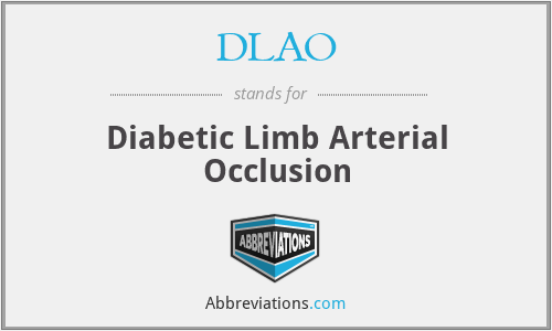 DLAO - Diabetic Limb Arterial Occlusion