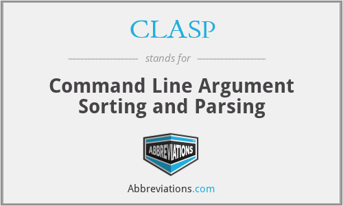 CLASP - Command Line Argument Sorting and Parsing