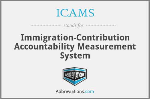 ICAMS - Immigration-Contribution Accountability Measurement System