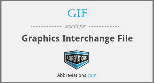 GIF - Graphics Interchange File