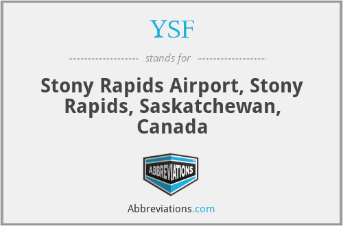 YSF - Stony Rapids Airport, Stony Rapids, Saskatchewan, Canada