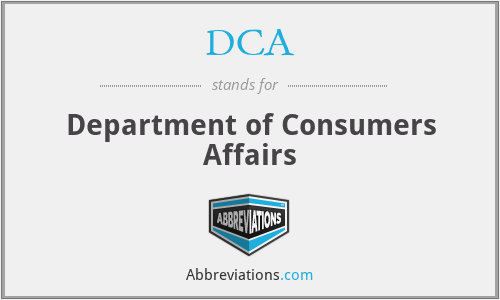 DCA - Department of Consumers Affairs