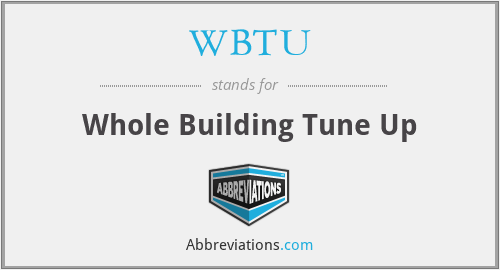 WBTU - Whole Building Tune Up
