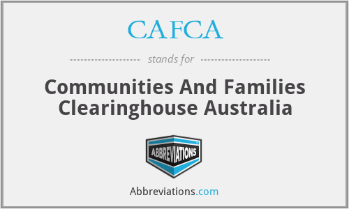 CAFCA - Communities And Families Clearinghouse Australia