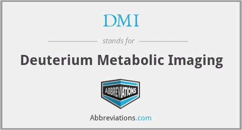 DMI - Deuterium Metabolic Imaging