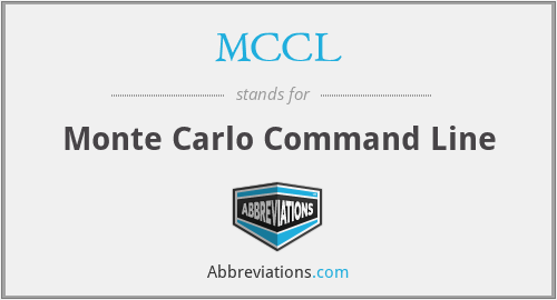 MCCL - Monte Carlo Command Line