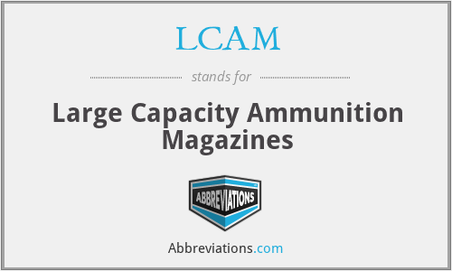 LCAM - Large Capacity Ammunition Magazines