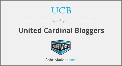 UCB - United Cardinal Bloggers